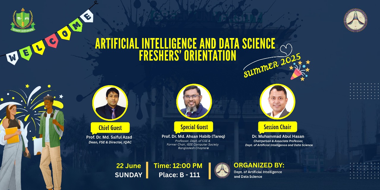 Freshers Orientation Program of Department of Artificial Intelligence and Data Science - Summer 2025